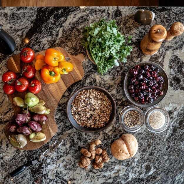 Zdrowe składniki na stole